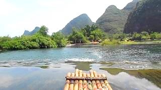 Video : China : Li River 漓江 rafting scene