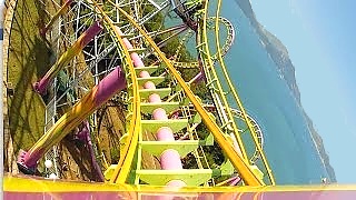 Video : China : The Dragon roller coaster, Ocean Park, Hong Kong 香港