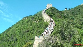 The Great Wall at JuYongGuan 居庸关, Beijing. JūYōng Guān (JuYong Pass) is the nearest section of the Great Wall of China to Beijing - about 50 kilometers (31 miles) from the city center.    