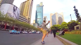 An evening skate through ShangHai 上海