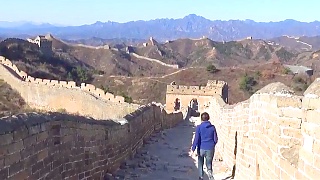 A late autumn trip to the Great Wall 长城 of China. The picturesque JinShanLing to SiMaTai section, north east of Beijing ...    