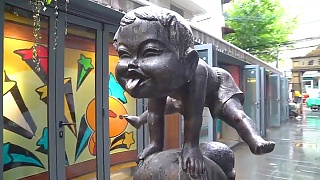 Video : China : TianZiFang 田子坊, ShangHai TiánZǐFāng is a neighborhood of labyrinthine alleyways off TaiKang Road (TàiKāng Lù).    TianZiFang is known for small craft stores, coffee shops, trendy art studios and narrow alleys. It has become a popular tourist destination in ShangHai, and an example of the preservation of local ShiKuMen architecture, with some similarities to XinTianDi.