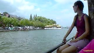 Video : China : West Lake 西湖 boat trip, HangZhou 杭州