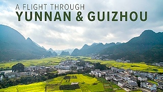 Aerial views of LuoPing 罗平, YunNan and XingYi 兴义, GuiZhou