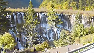 Beautiful scenes at JiuZhaiGou 九寨沟 valley, SiChuan province