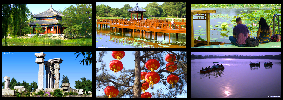 Panorama photographs of YuanMingYuan.