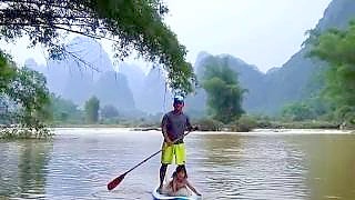 Video : China : The beautiful YuLong River 遇龙河, YangShuo to Guilin