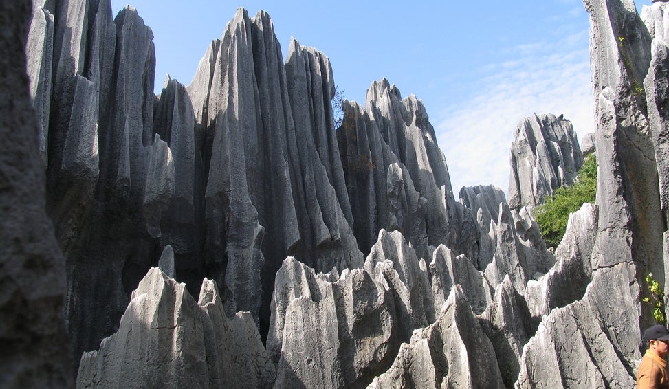 The awesome ShiLin Stone Forest, YunNan province, with Sophie Kim