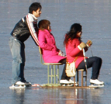 Winter fun at QianHai Lake, Beijing.